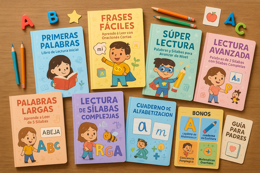 📖Súper Lectores: Kit Infantil de Grafismo Fonético 6x1 + 5 Bonos de Regalo🎁