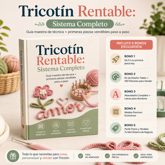 TRICOTIN RENTABLE + 5 Bonos De Regalo