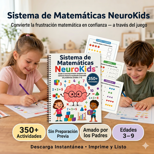 NeuroKids™ Matemático: +100 Actividades para ayudar a tu hijo a dejar de tener dificultades con la matemática
